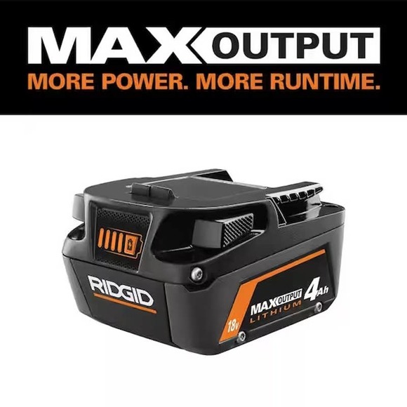RIDGID  18V 4.0 Ah MAX Output Lithium-Ion Battery - Picture 8 of 8